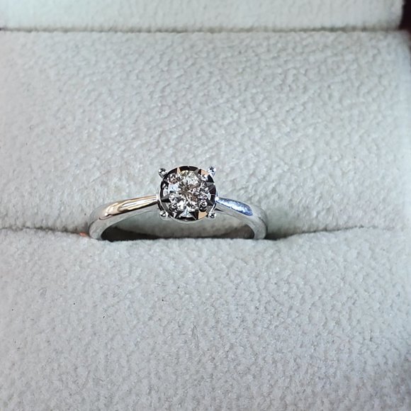New 14K Diamond Solitaire Engagement Ring - Picture 7 of 10